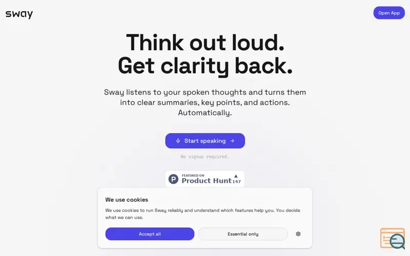 Screenshot of Sway