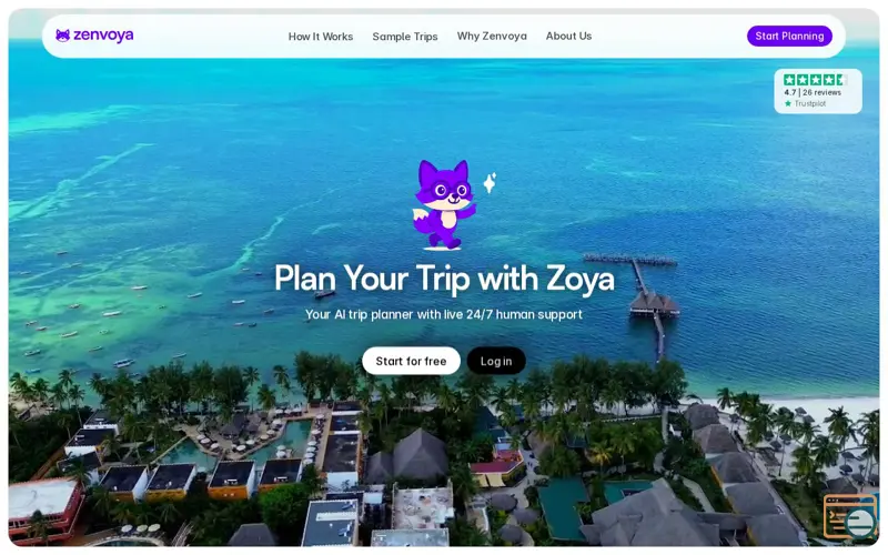 Screenshot of Zenvoya AI