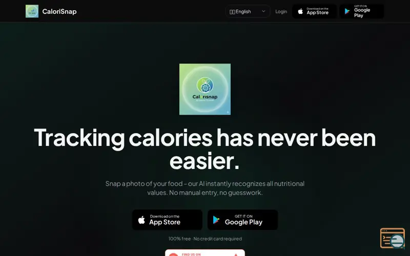 Screenshot of CaloriSnap