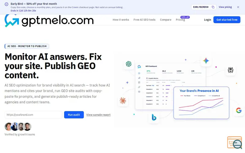Screenshot of gptmelo.com