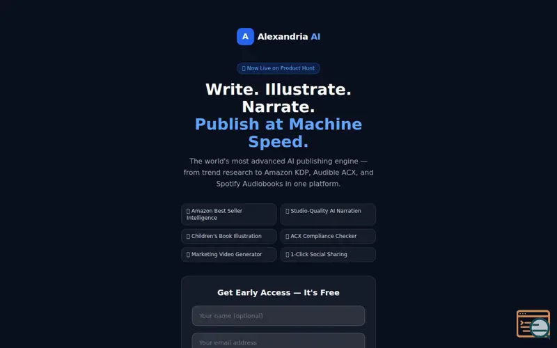 Screenshot of Alexandria AI