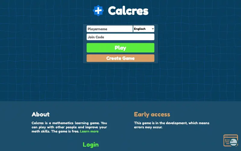 Screenshot of Calcres