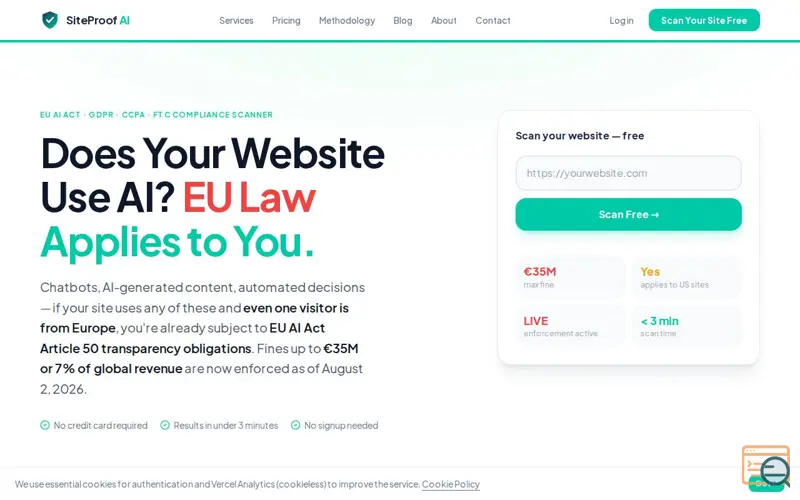 Screenshot of SiteProof AI