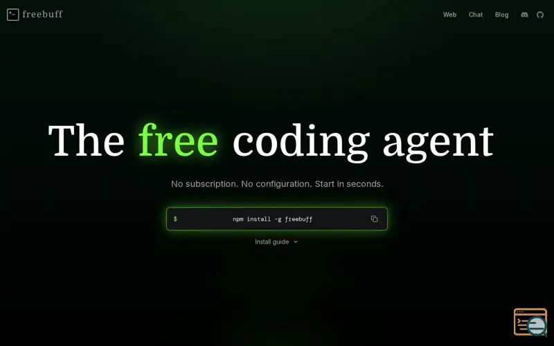 Screenshot of Freebuff