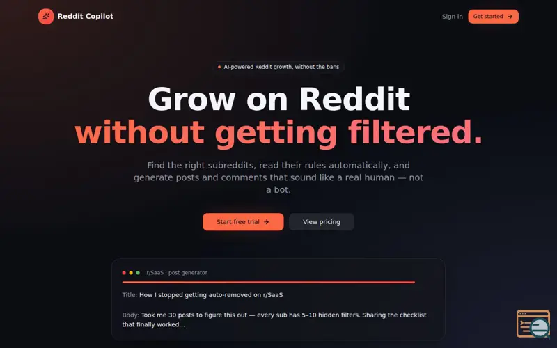 Screenshot of Reddit Copilot 