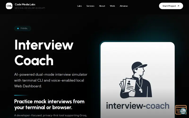 Screenshot of Interview Coach