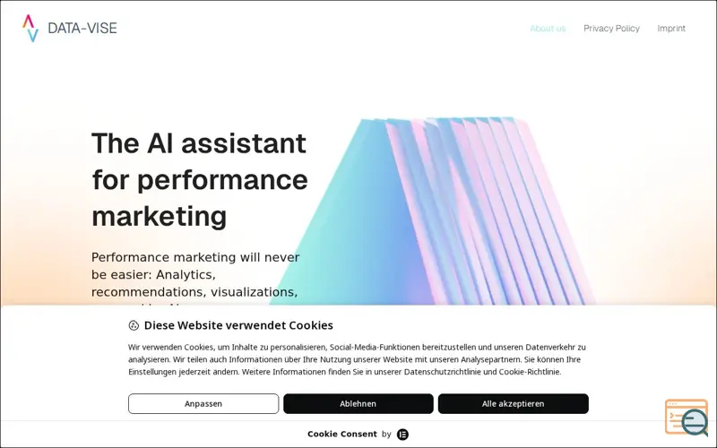 Screenshot of DATA-VISE