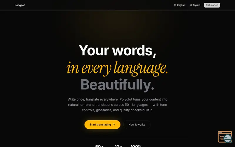 Screenshot of Polyglot
