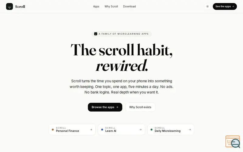 Screenshot of Usescroll