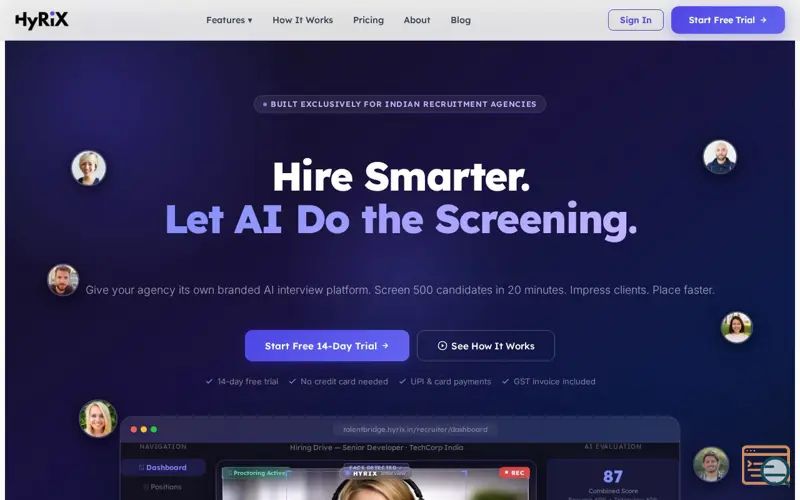 Screenshot of HYRIX