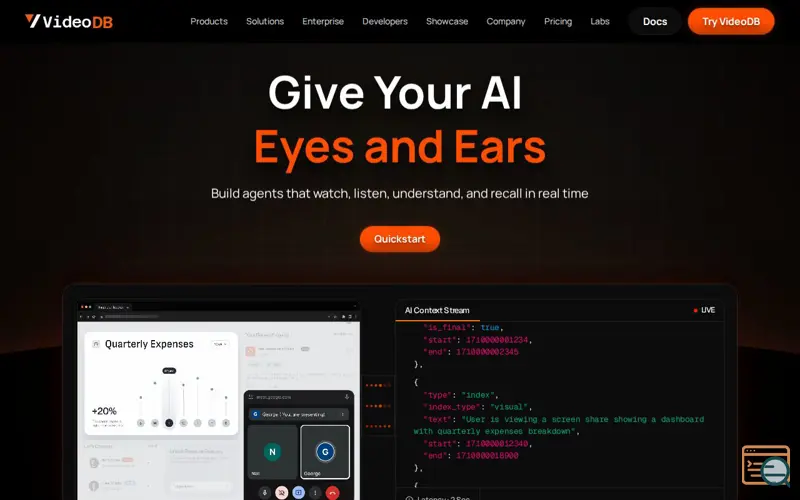 Screenshot of VideoDB