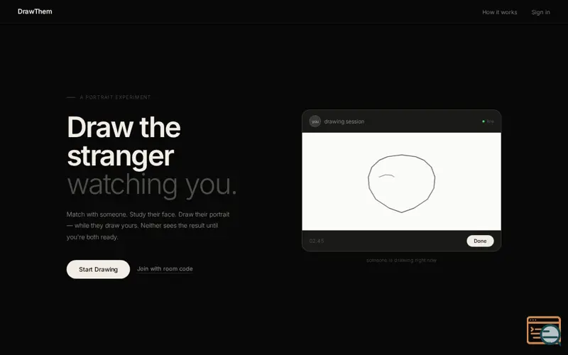 Screenshot of DrawThem