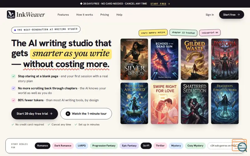 Screenshot of InkWeaver