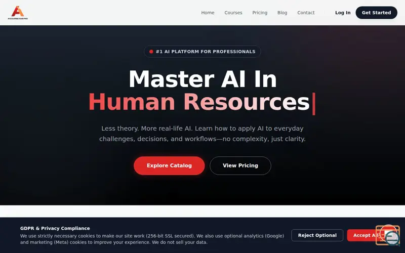 Screenshot of AICourseHubPro