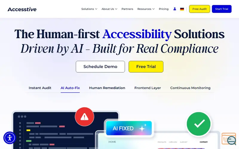 Screenshot of Accesstive, a launch using ALL-INKL.COM DNS