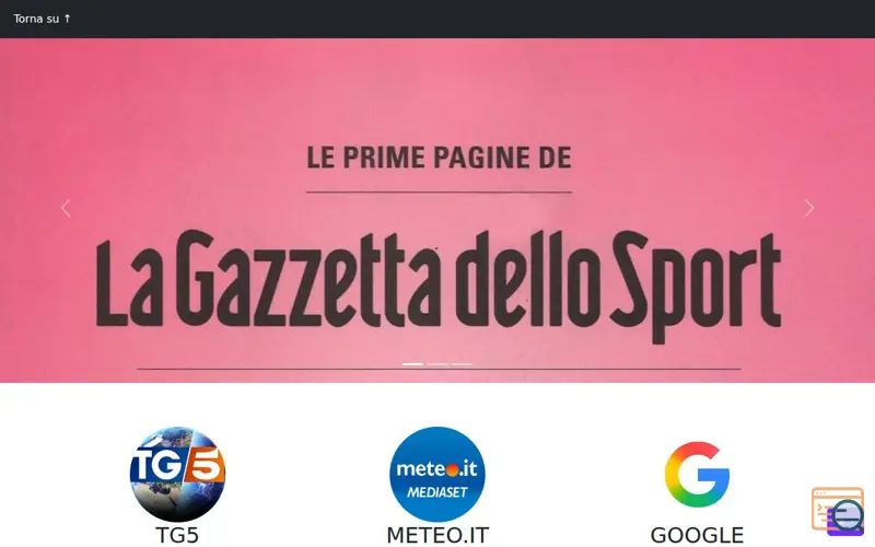 Screenshot of Newspaper