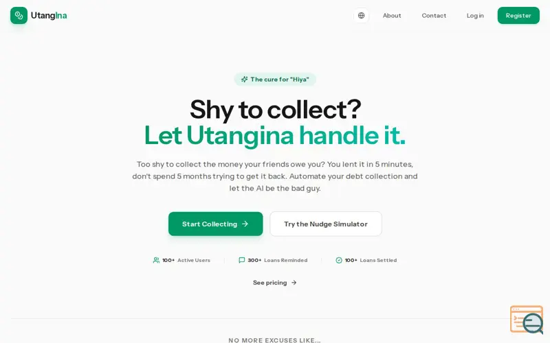 Screenshot of UtangIna
