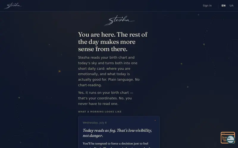 Screenshot of Stezha
