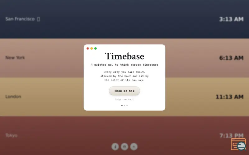 Screenshot of Timebase
