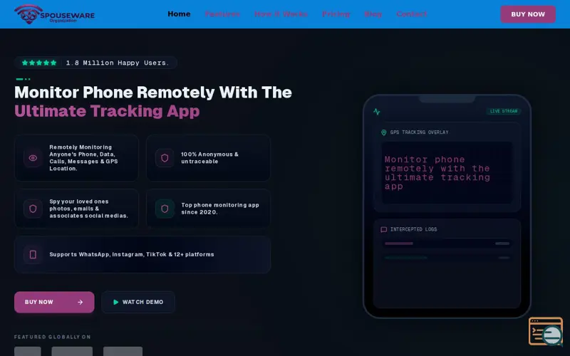 Screenshot of Spouseware