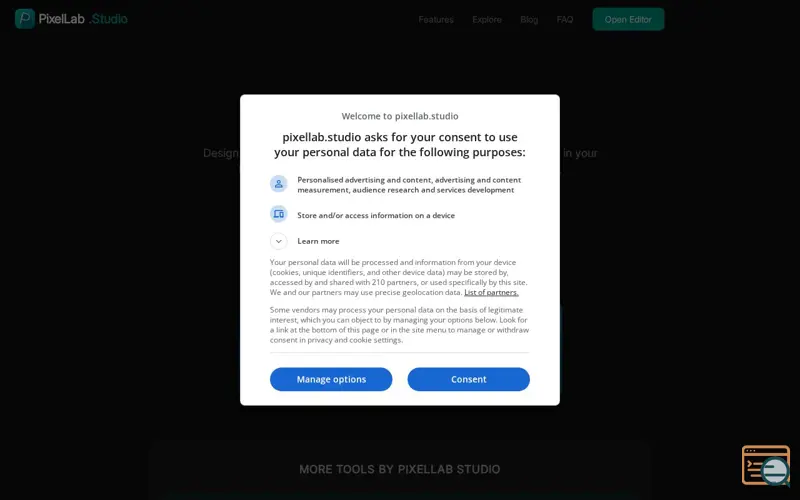 Screenshot of PixelLab.Studio