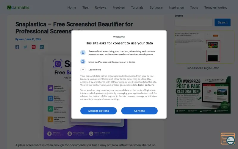 Screenshot of Snaplastica