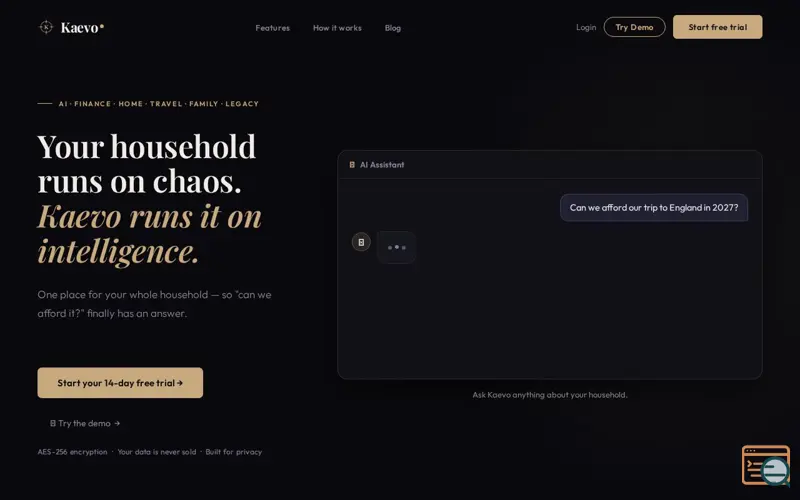 Screenshot of Kaevo