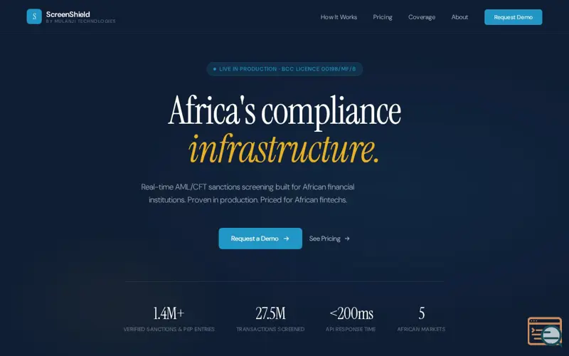 Screenshot of ScreenShield