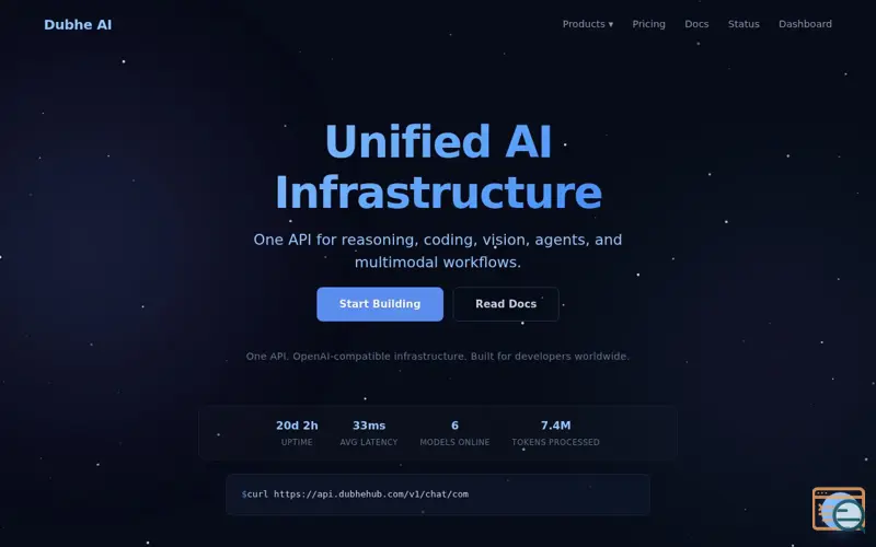 Screenshot of Unified AI Infrastructure