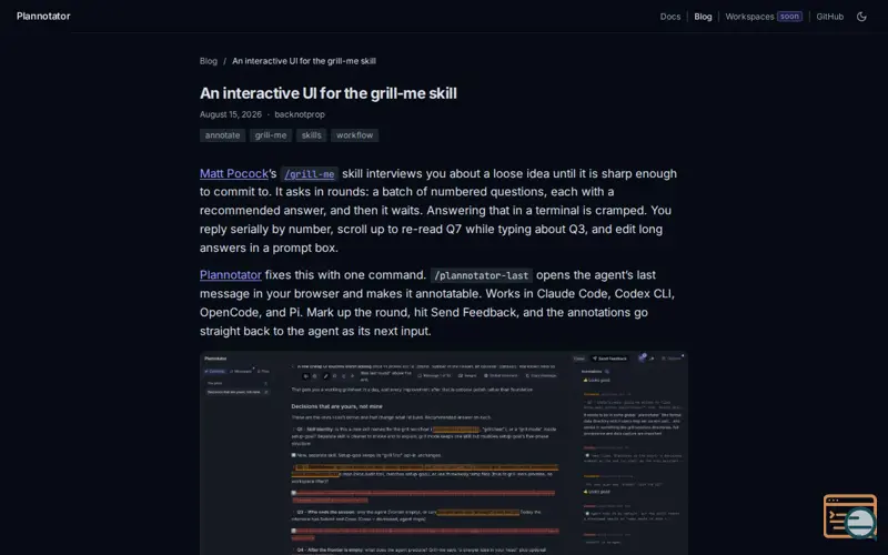 Screenshot of Plannotator