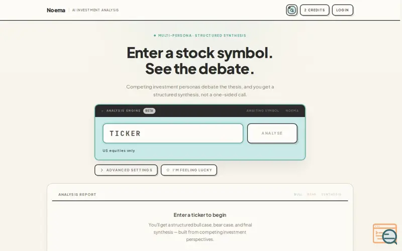 Screenshot of Noema