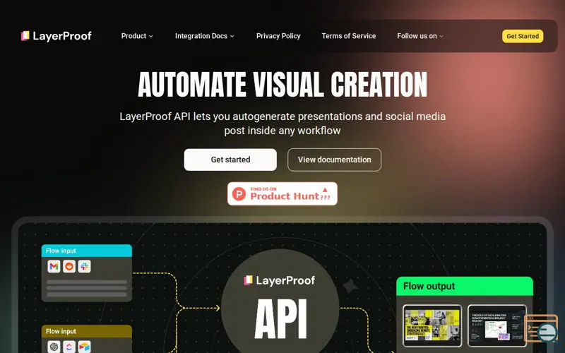 Screenshot of LayerProof Washi