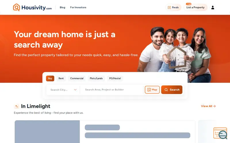 Screenshot of Housivity, a launch using OneSignal