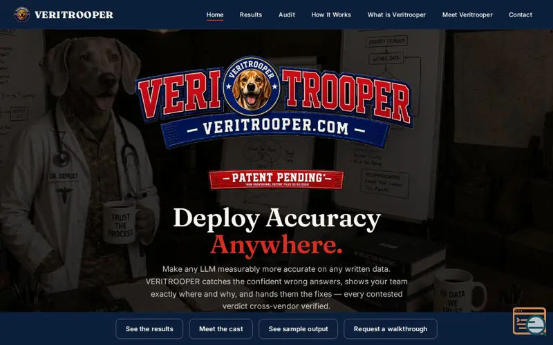 Screenshot of Veritrooper