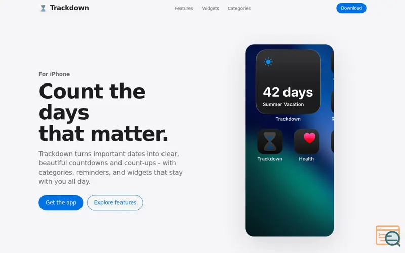 Screenshot of Trackdown