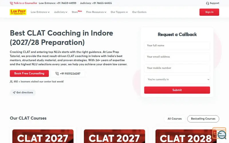 Screenshot of Law Prep Tutorial