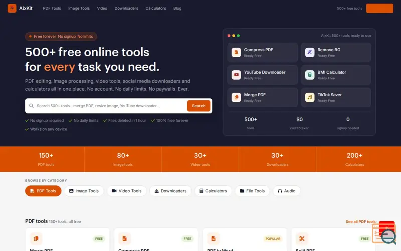 Screenshot of AixKit