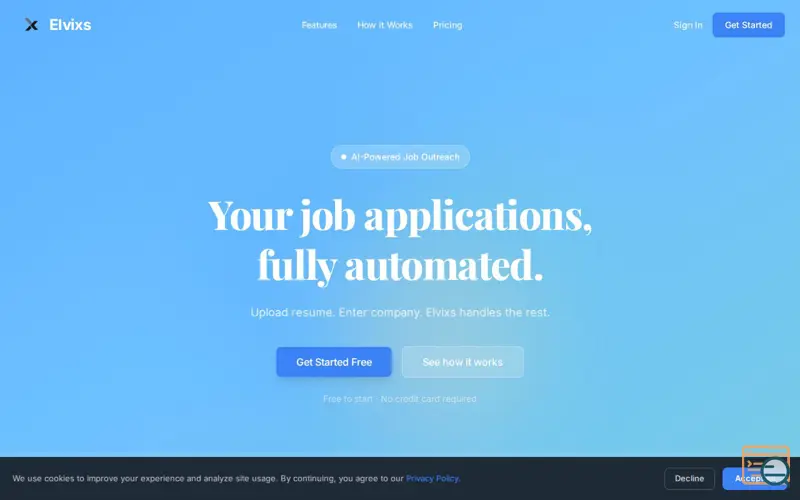 Screenshot of Elvixs