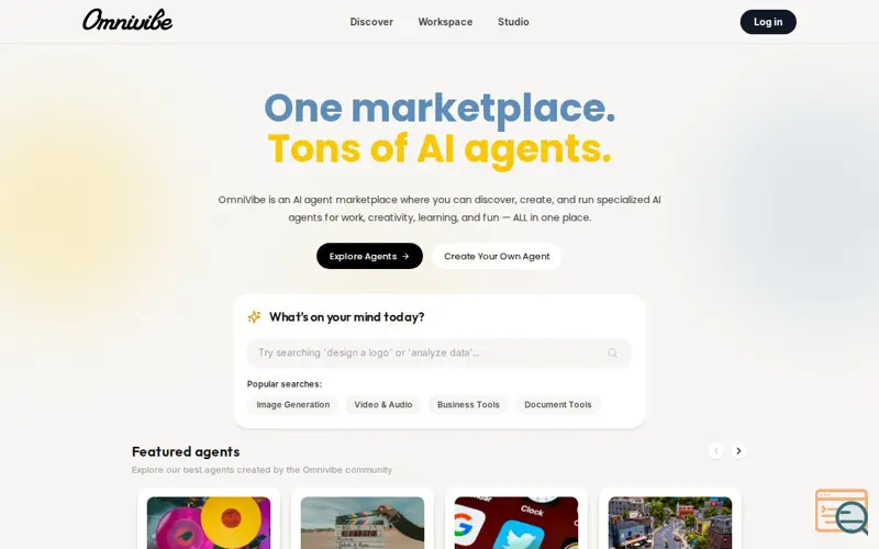 Screenshot of OmniVibe