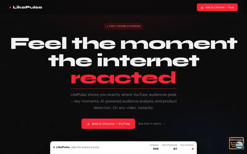 Screenshot of LikePulse