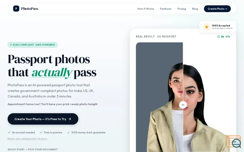 Screenshot of PhotoPass