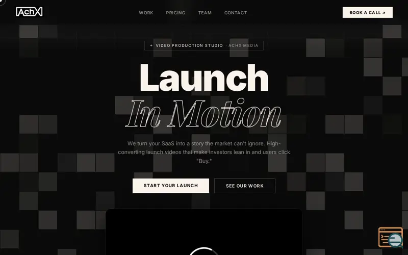 Screenshot of AchX Media — Launch In Motion
