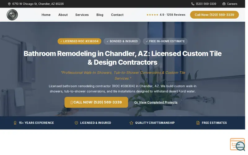 Screenshot of Licensed Bath Remodelers