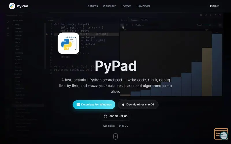 Screenshot of PyPad