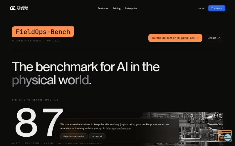 Screenshot of Camerasearch