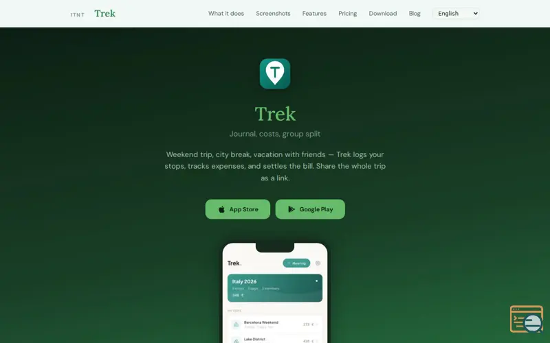 Screenshot of Trek