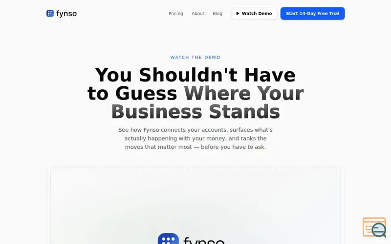 Screenshot of Fynso