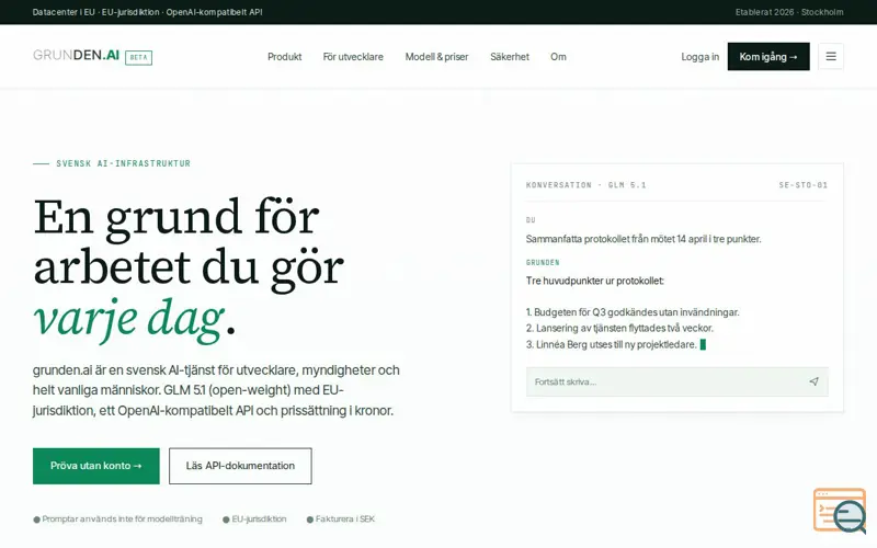Screenshot of Grunden