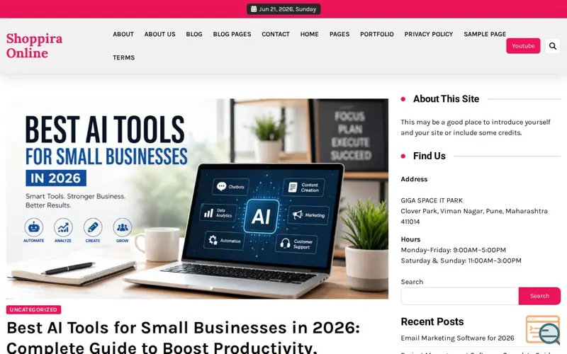 Screenshot of Best AI Tools for Small Businesses