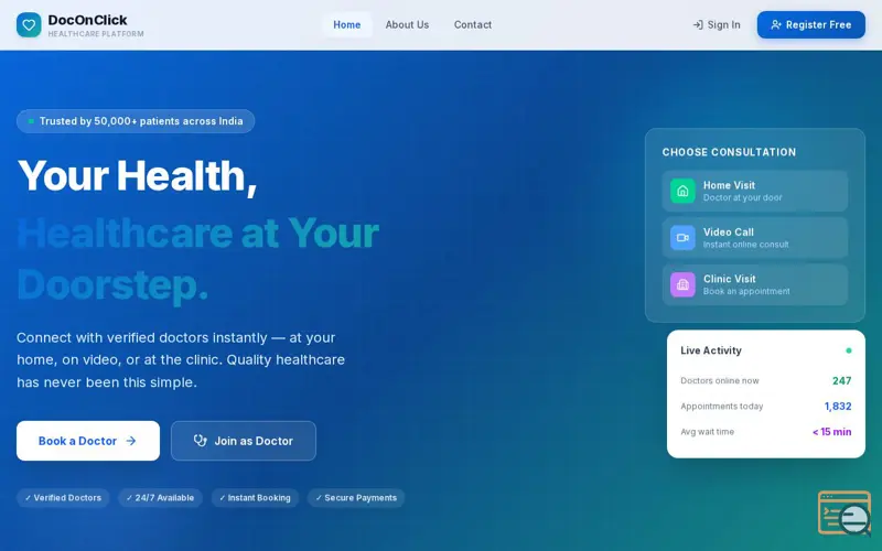 Screenshot of DocOnClick